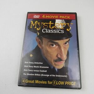 Mystery Classics 4 Movie Pack DVD Dick Tracy Detective‎ Shadow Strikes